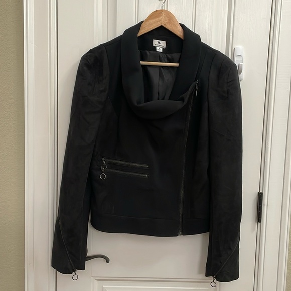 WORTHINGTON black moto style jacket. M - Picture 1 of 8